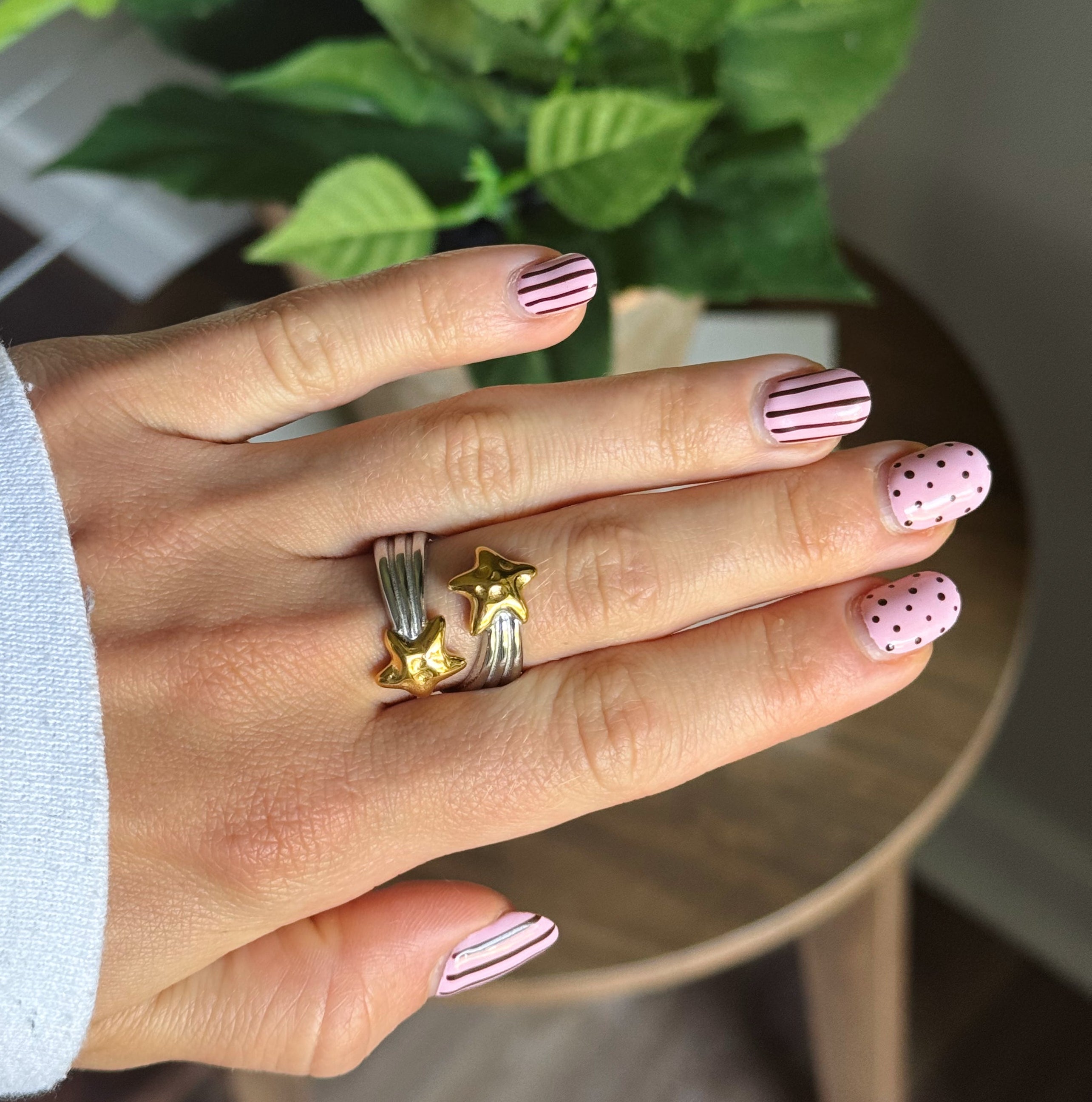 TWIN STAR RING