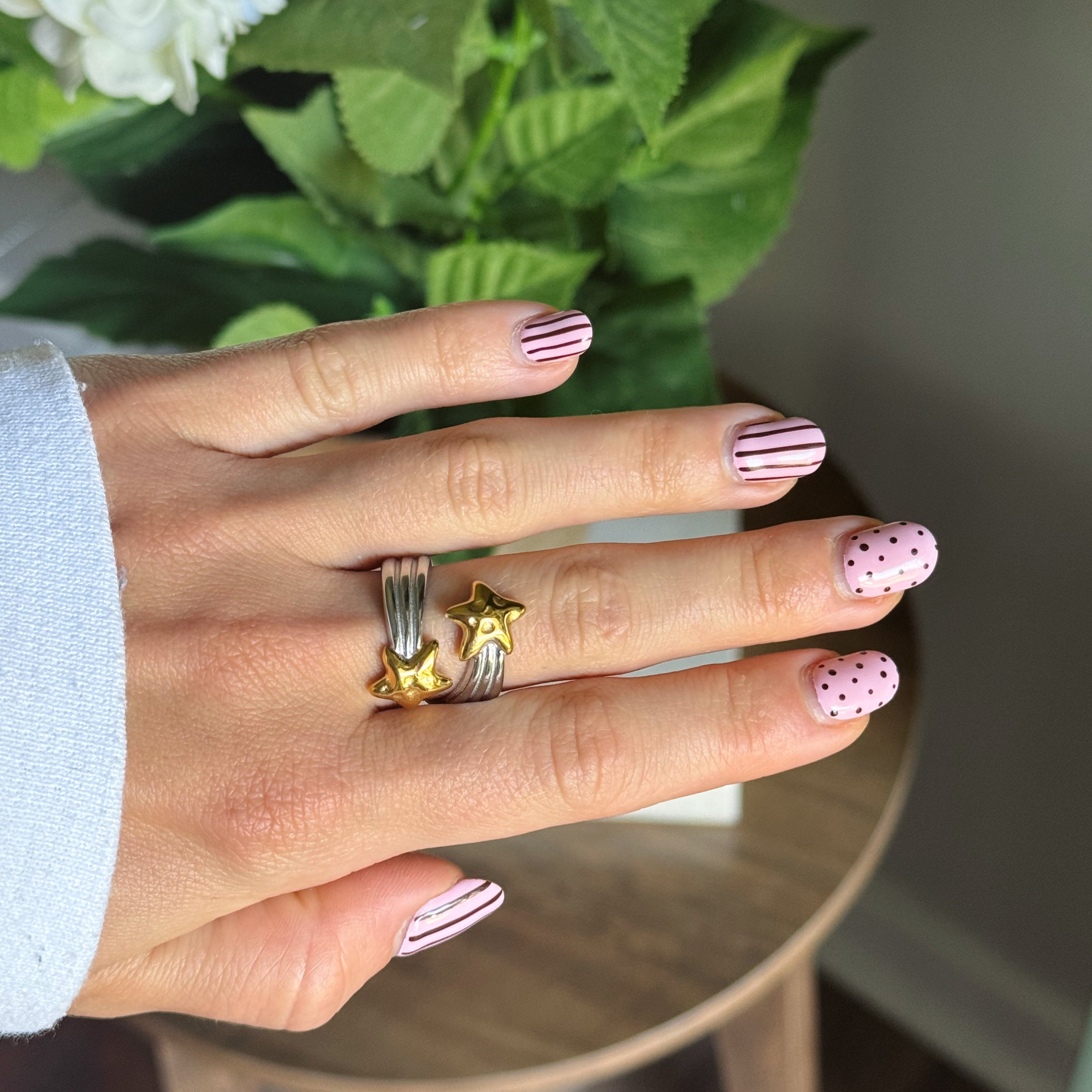 TWIN STAR RING