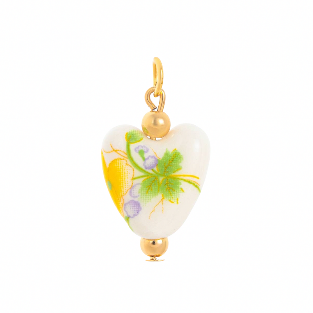FLORAL HEART CHARM
