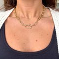 GOLD BASE CHAIN - CARABINER