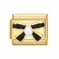 BLACK BOW CHARM