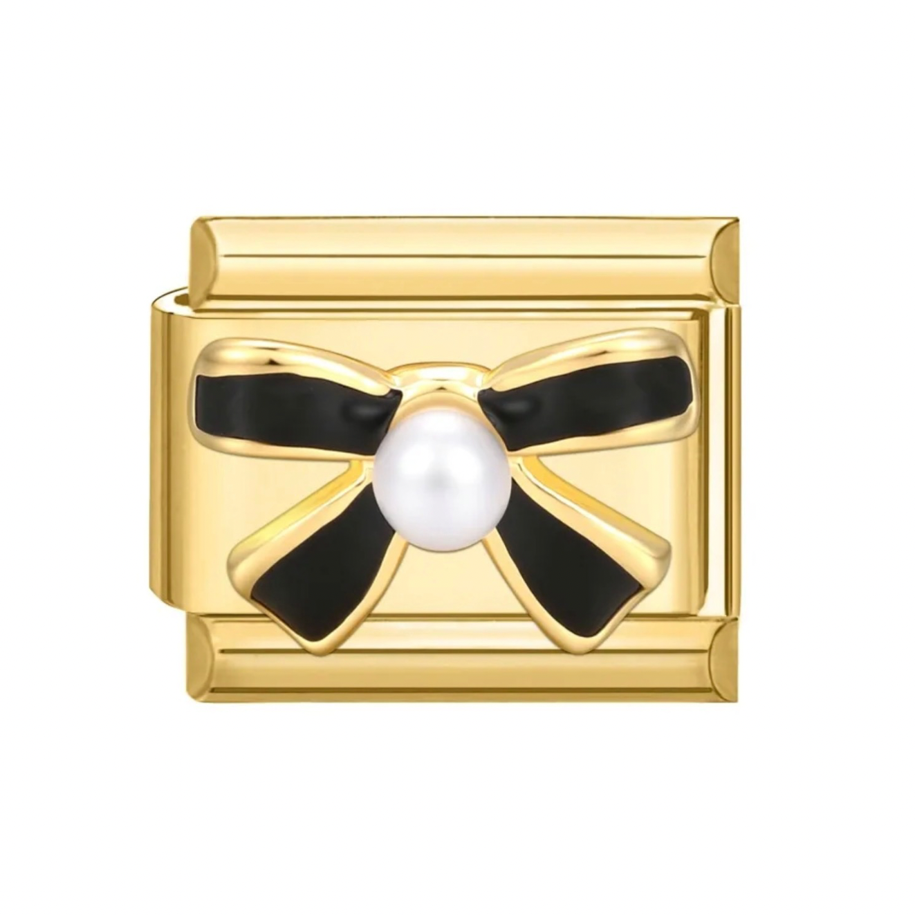 BLACK BOW CHARM