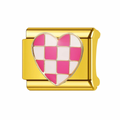 CHECKER HEART CHARM