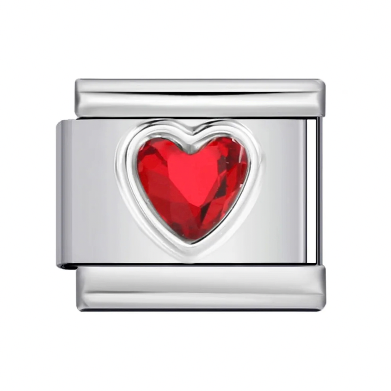 RHINESTONE HEART CHARM